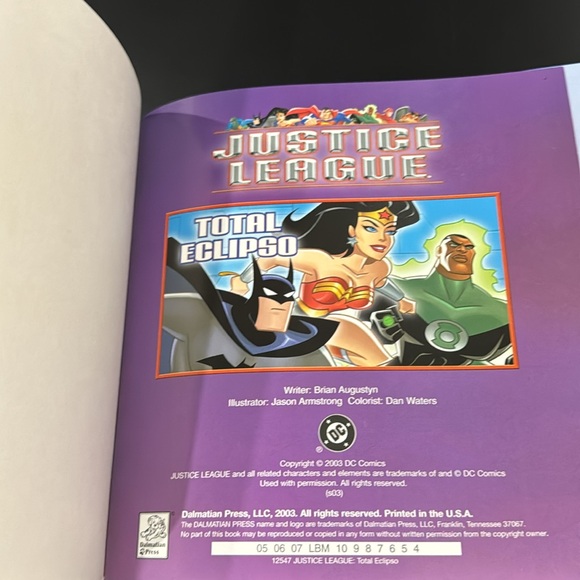 Justice League: Total Eclipso by Brian Augustyn - Softcover Children’s Book - Picture 3 of 5